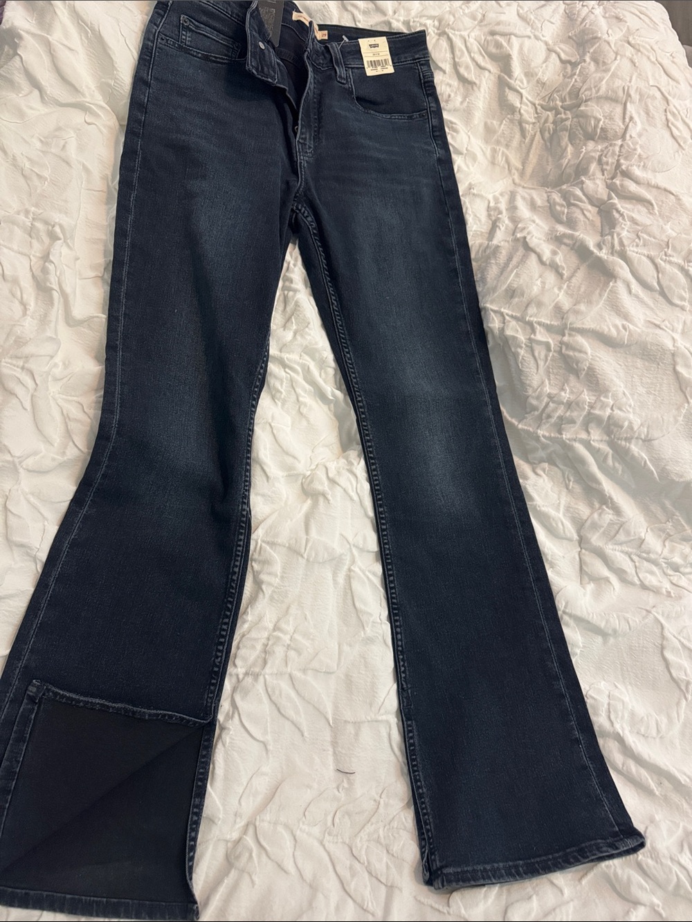 Levi's Black Wide Leg Flare Jeans